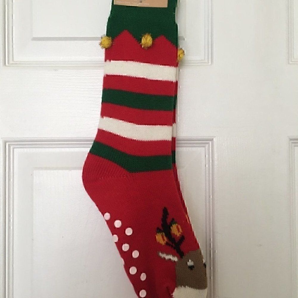 Reindeer Christmas Socks NWT
